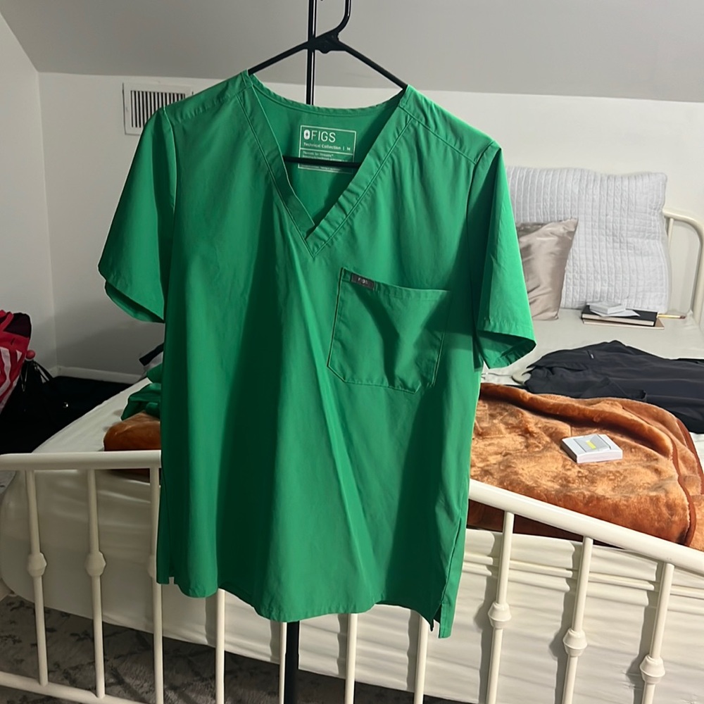 FIGS lime green summer edition scrubs
